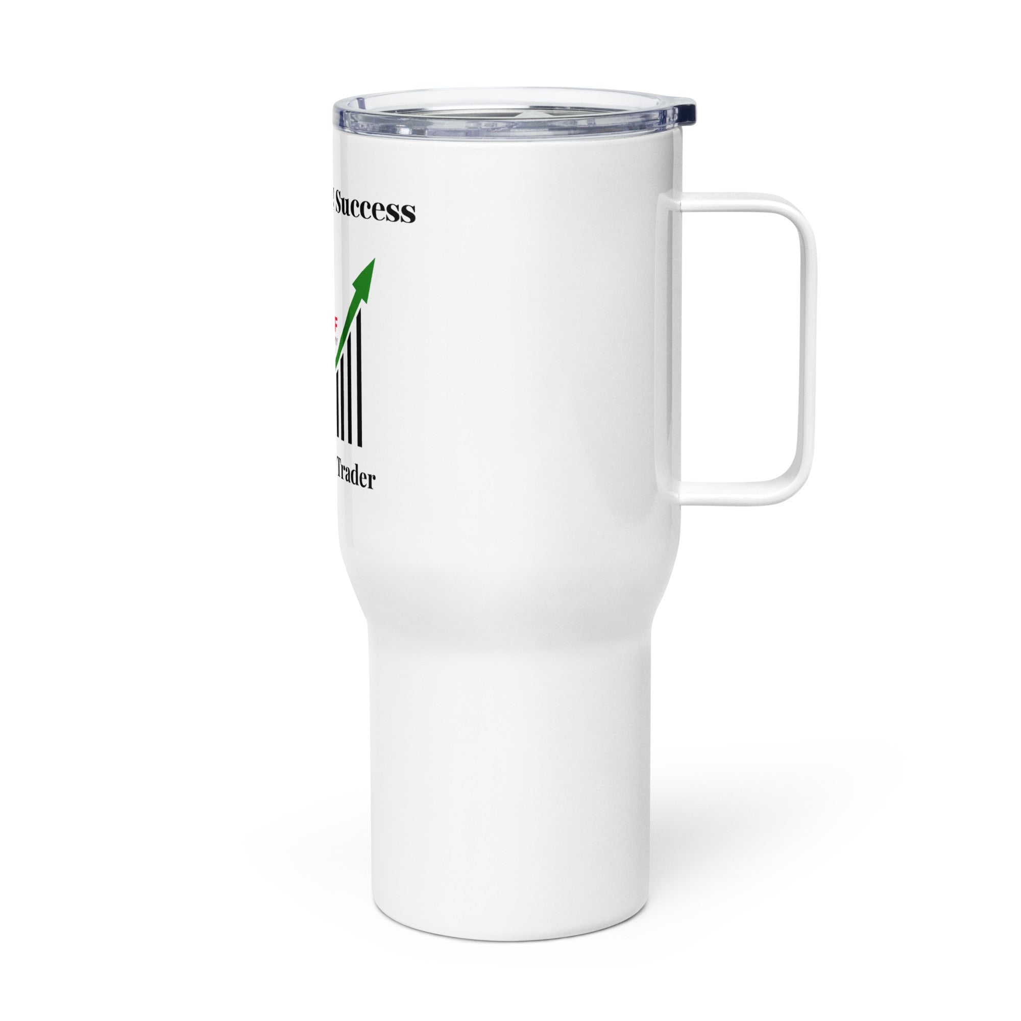 Travel mug with a handle