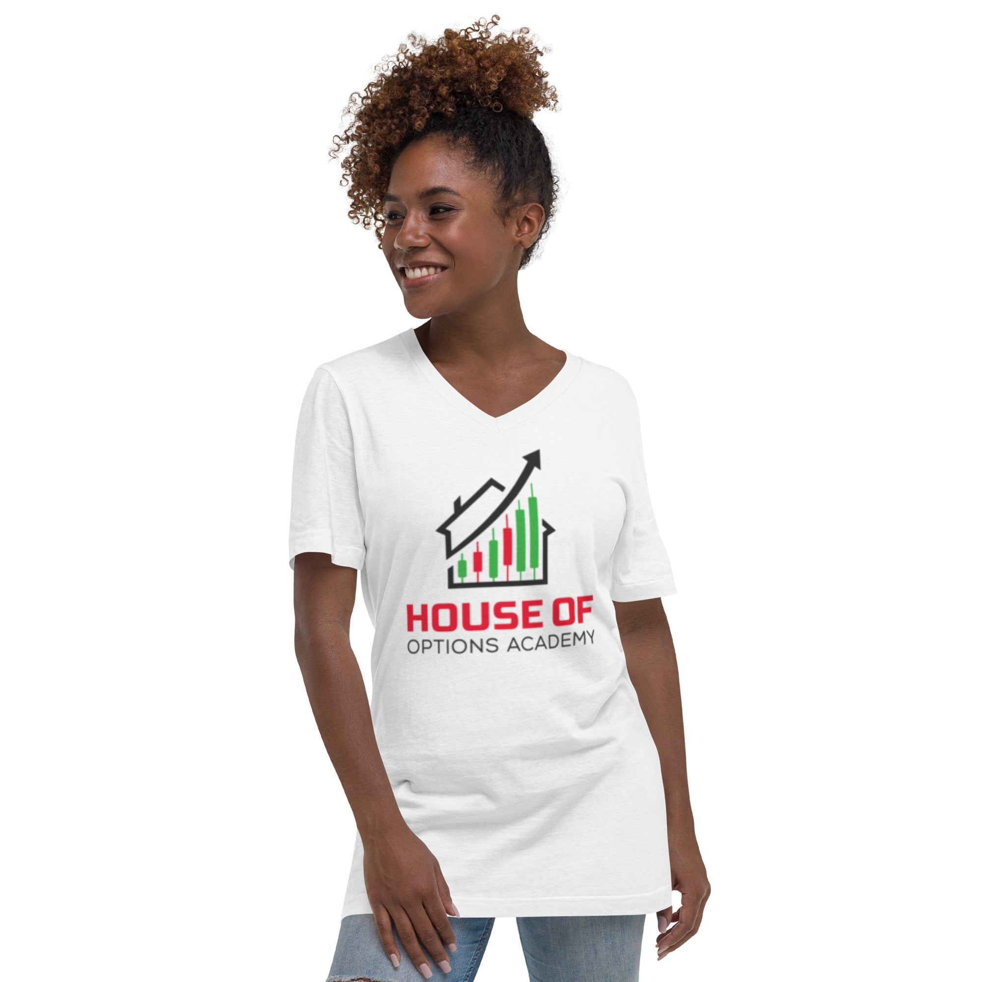 Unisex Short Sleeve V-Neck T-Shirt