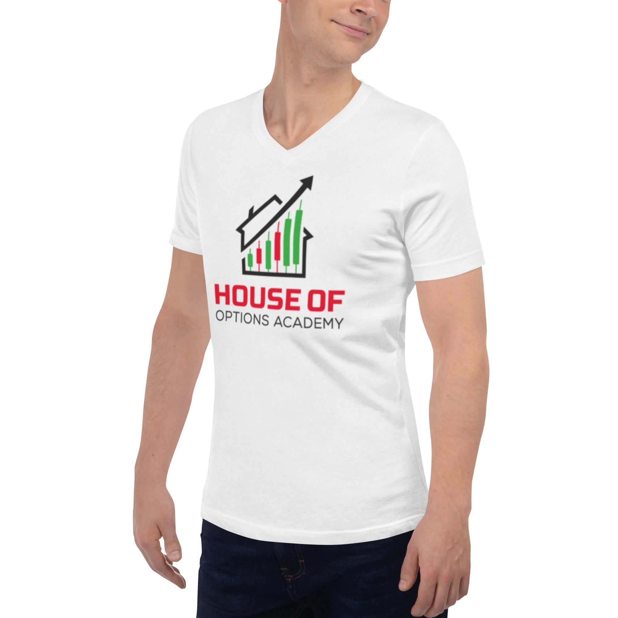 Unisex Short Sleeve V-Neck T-Shirt