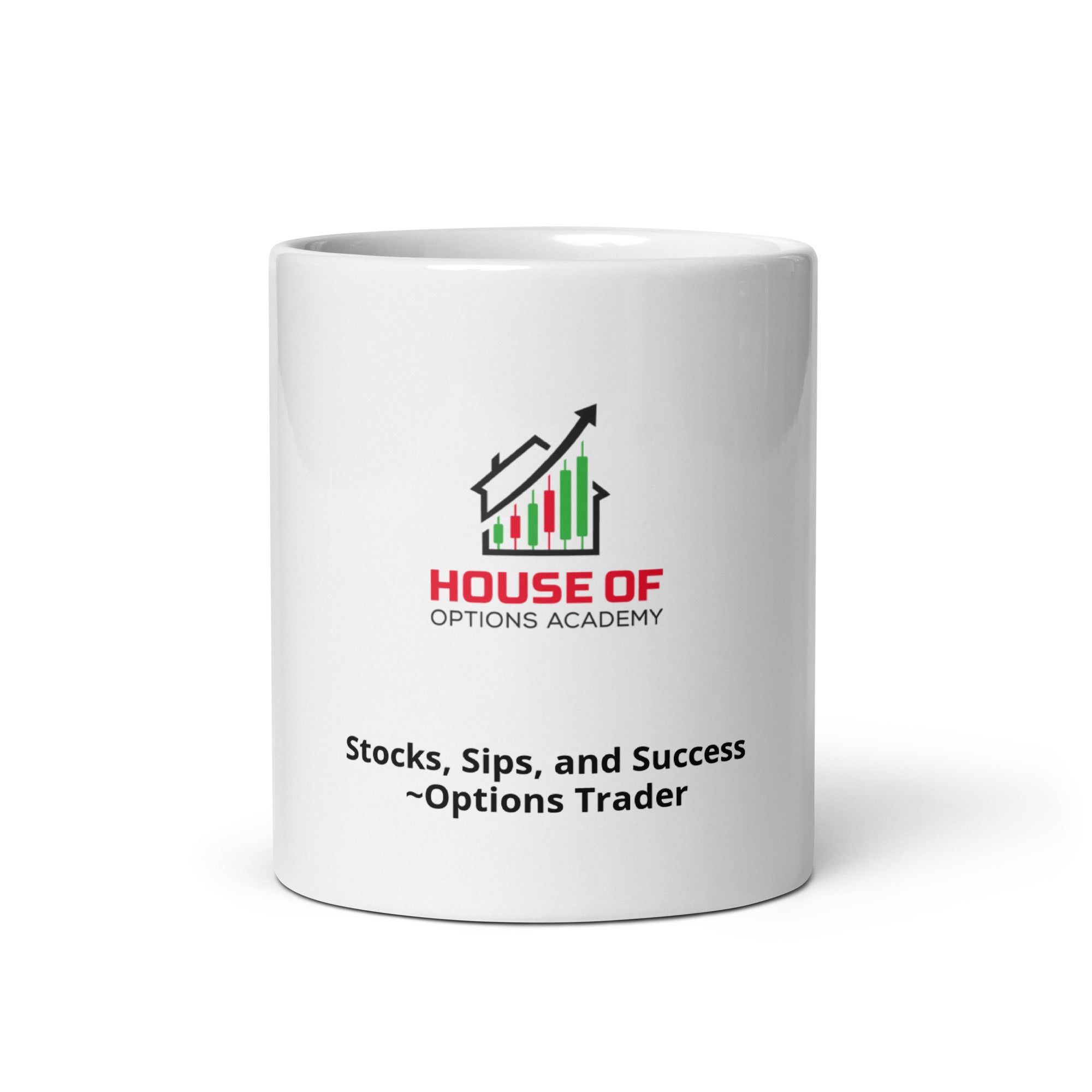 White glossy mug